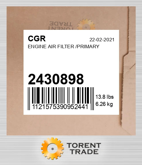 2430898 ПОВІТРЯНИЙ ФІЛЬТР ДВИГУНА /ПЕРВИННИЙ CGR