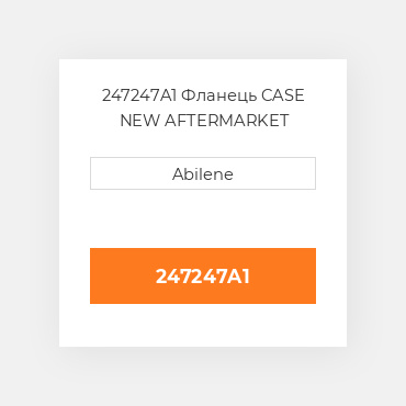 247247A1 Фланець CASE NEW AFTERMARKET
