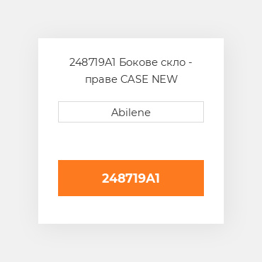 248719A1 Бокове скло - праве CASE NEW AFTERMARKET