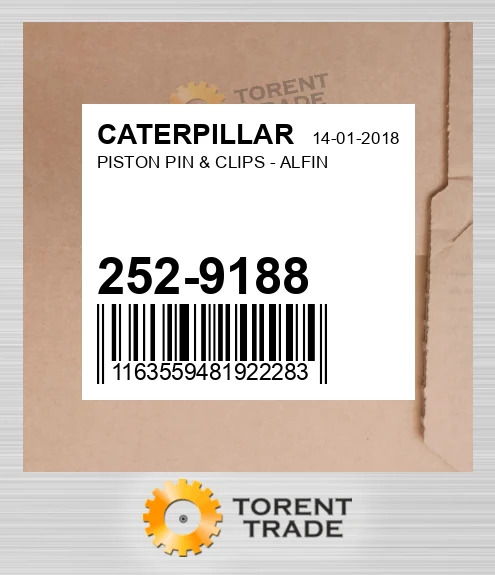 2529188 Поршень, палець і кліпси - ALFIN CATERPILLAR NEW AFTERMARKET