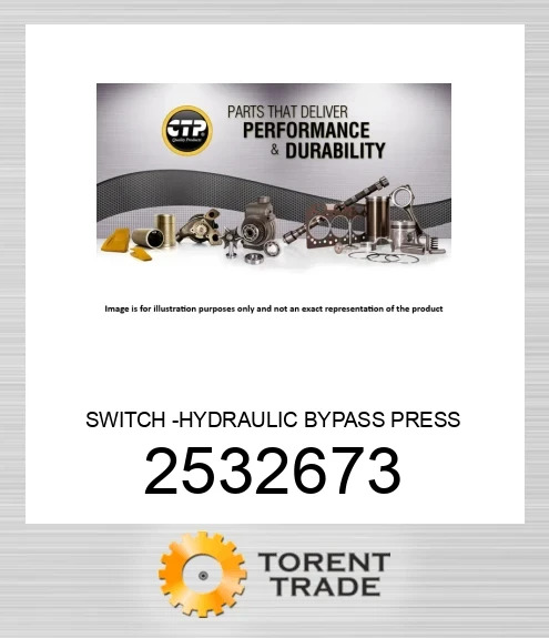 2532673 Перемикач тиску байпасу гідравліки CATERPILLAR