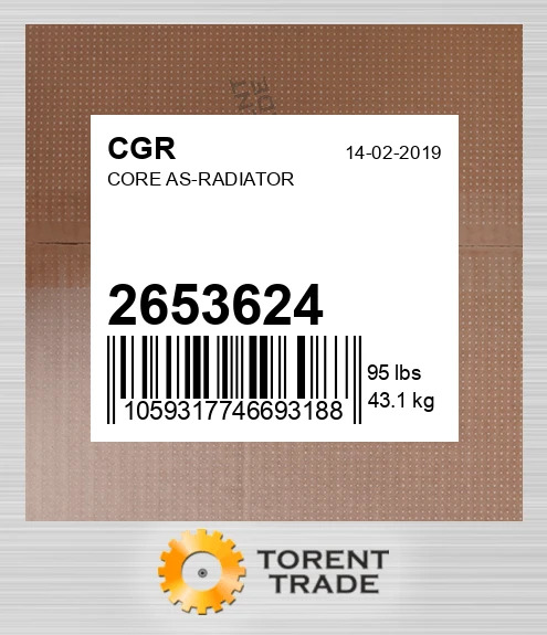 2653624 Збірка ядра радіатора CGR