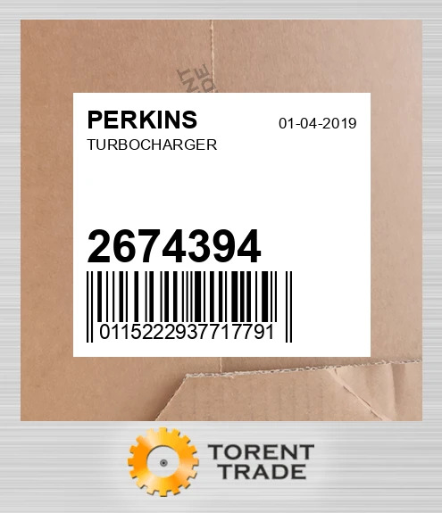 2674394 Турбонагнітач PERKINS NEW AFTERMARKET