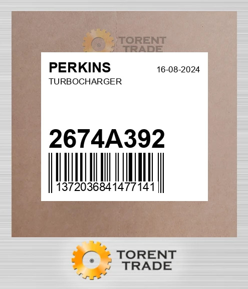 2674A392 Турбонагнітач PERKINS NEW AFTERMARKET
