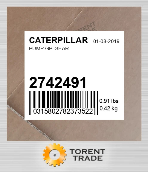 2742491 Група шестеренного насоса CATERPILLAR