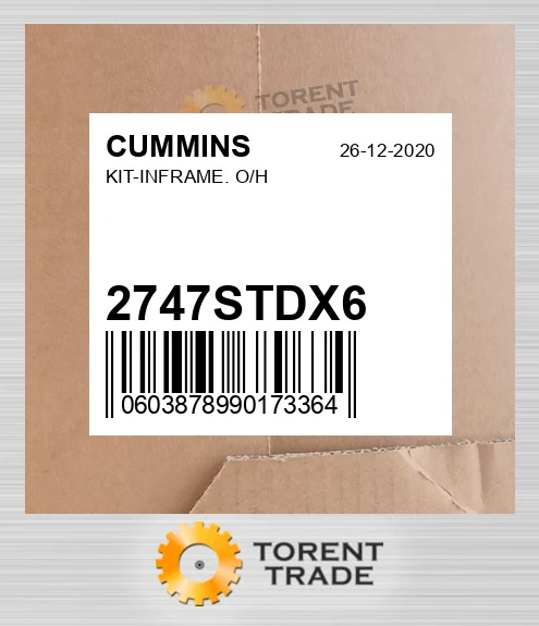 2747STDX6 комплект-INFRAME. O/H CUMMINS NEW AFTERMARKET