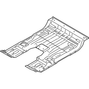 KB3Z-5A262-A Панель підлоги в зборі передняя
