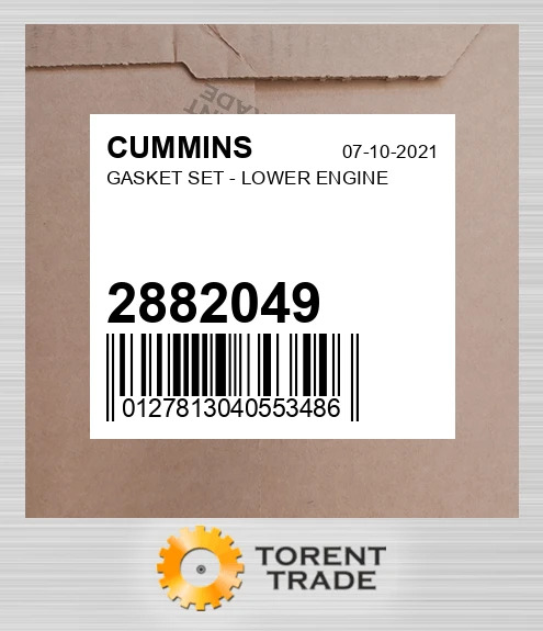 2882049 Комплект прокладок - LOWER Двигун CUMMINS NEW AFTERMARKET