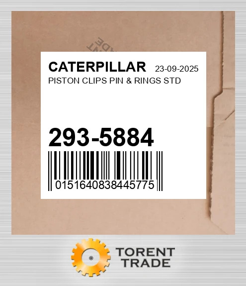 2935884 Поршень, Кліпси, Палець & Кільця стандартні CATERPILLAR NEW AFTERMARKET