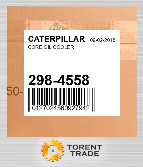 2984558 Ядро масляного радіатора CATERPILLAR NEW AFTERMARKET
