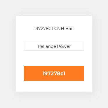 197278C1 CNH Вал