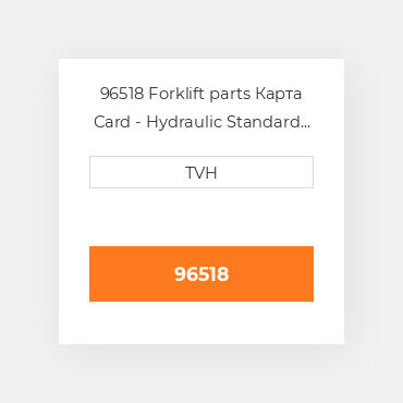 96518 Forklift parts Карта Card - Hydraulic Standard Double Lower