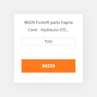 96519 Forklift parts Карта Card - Hydraulic F/C Double Lower