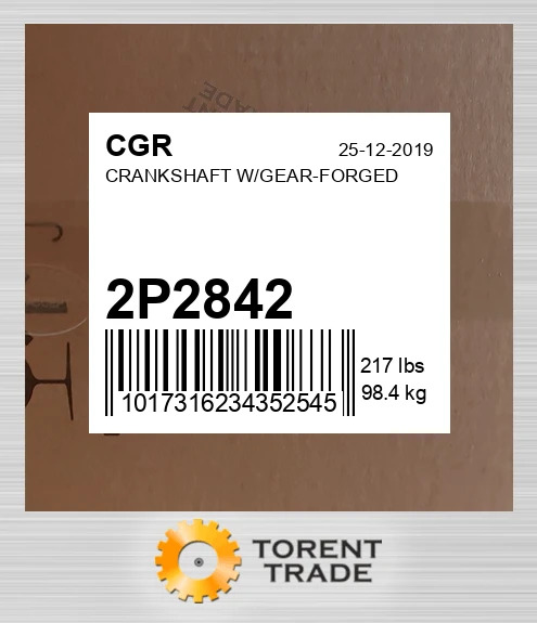 2P2842 Колінвал з шестернею кований CGR