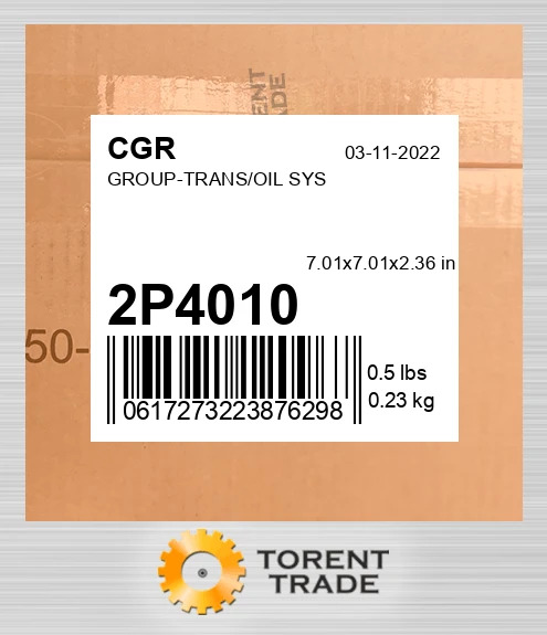 2P4010 Група трансмісії/масляної системи CGR
