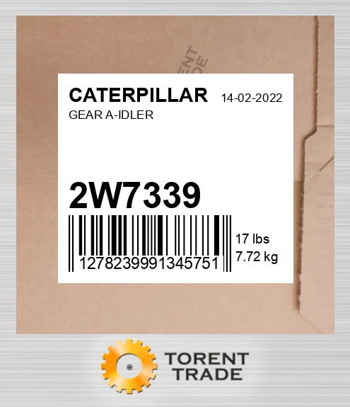 2W7339 ШЕСТЕРНЯ A-ХОЛОСТИЙ CATERPILLAR