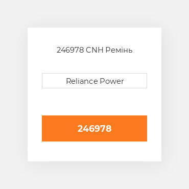 246978 CNH Ремінь
