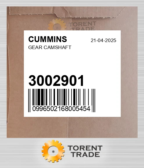 3002901 Шестерня Розподільний вал CUMMINS NEW AFTERMARKET