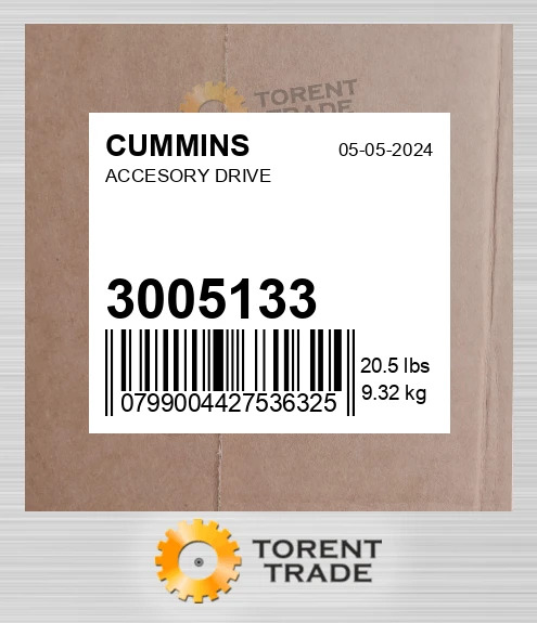 3005133 ACCESORY DRIVE CUMMINS NEW AFTERMARKET