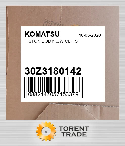 30Z3180142 Поршень з корпусом і кліпсами KOMATSU NEW AFTERMARKET