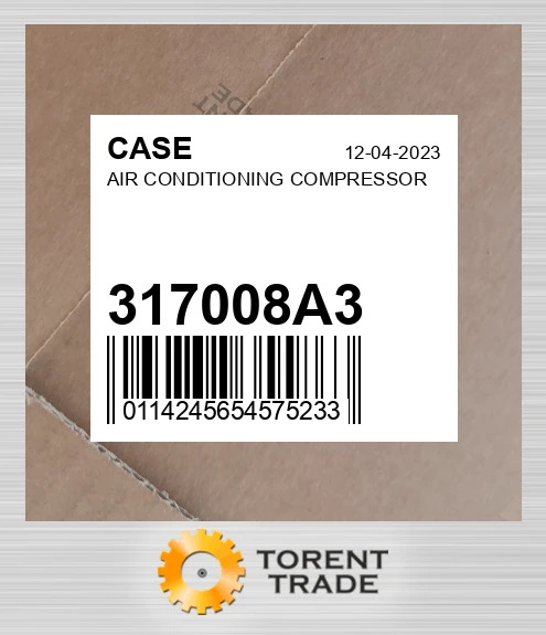 317008A3 Компресор кондиціонера CASE NEW AFTERMARKET