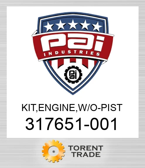 317651-001 Комплект, двигун , w/o - pist PAI INDUSTRIES