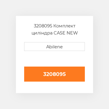 3208095 Комплект циліндра CASE NEW AFTERMARKET