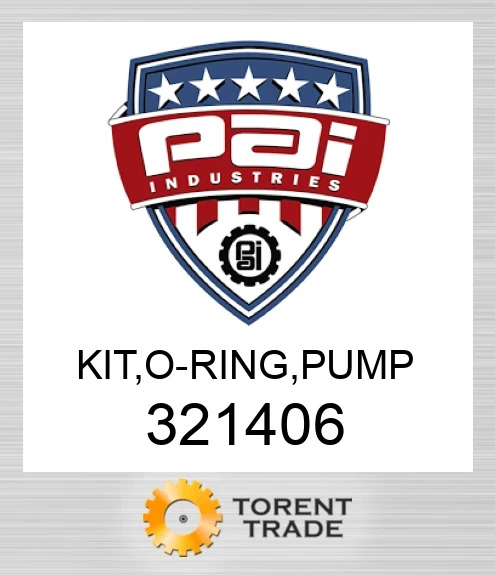 321406 Комплект, o - кільце, насос PAI INDUSTRIES