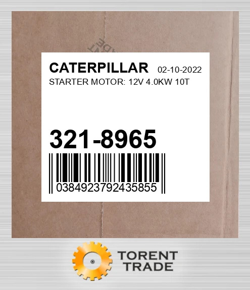 3218965 стартер двигун CATERPILLAR NEW AFTERMARKET