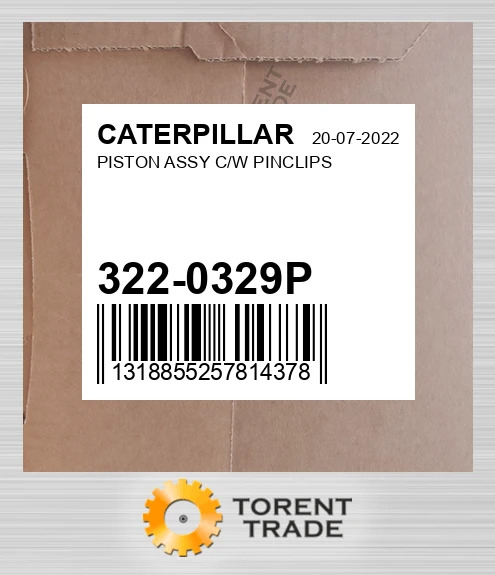 322-0329P Поршень у зборі з пальцем і кліпсами CATERPILLAR NEW AFTERMARKET