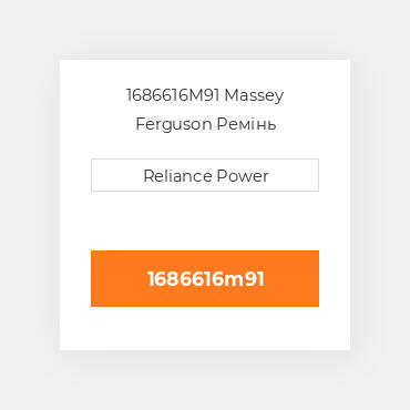 1686616M91 Massey Ferguson Ремінь