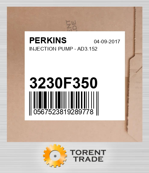 3230F350 Насос упорскування - AD3.152 PERKINS NEW AFTERMARKET