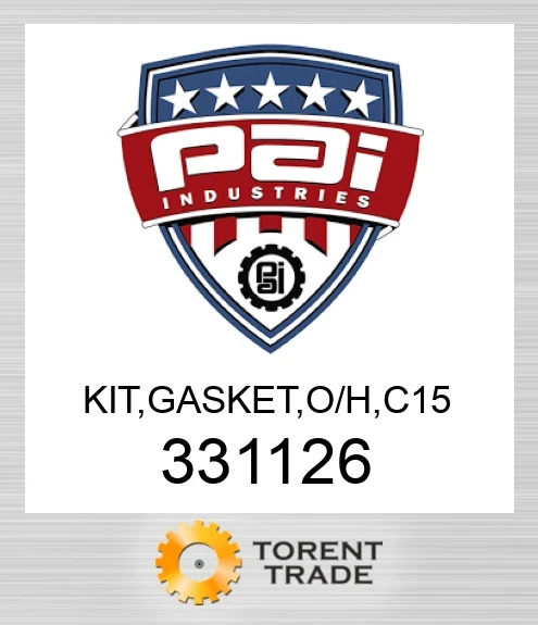 331126 Комплект, прокладка, o/h, c 15 PAI INDUSTRIES