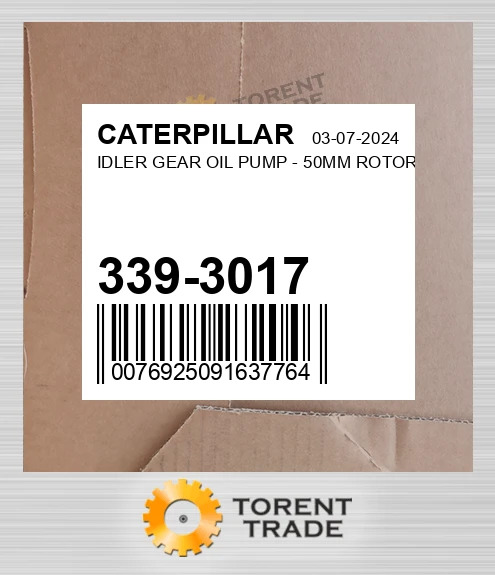 339-3017 Холоста шестерня, Масляний насос - 50MM ROTOR BLUMAQ NEW AFTERMARKET