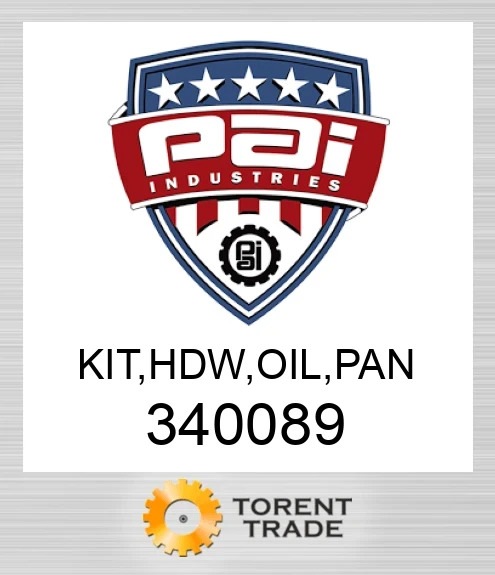 340089 Комплект, hdw, oil, pan PAI INDUSTRIES