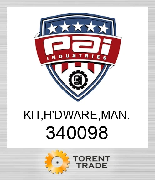 340098 Комплект, h'dware, man PAI INDUSTRIES