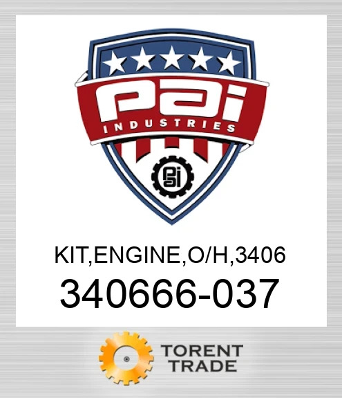 340666-037 Комплект, двигун , капітальний ремонт, 3406 PAI INDUSTRIES