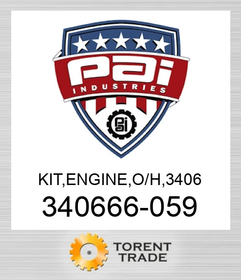 340666-059 Комплект, двигун , капітальний ремонт, 3406 PAI INDUSTRIES