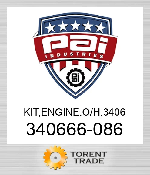 340666-086 Комплект, двигун , капітальний ремонт, 3406 PAI INDUSTRIES
