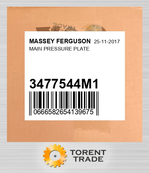 3477544M1 Корінний PRESSURE пластина MASSEY FERGUSON NEW AFTERMARKET