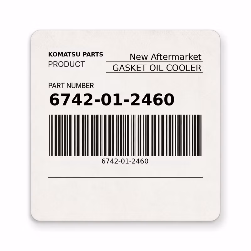 6742-01-2460 GASKET OIL COOLER fits Komatsu (New Aftermarket)