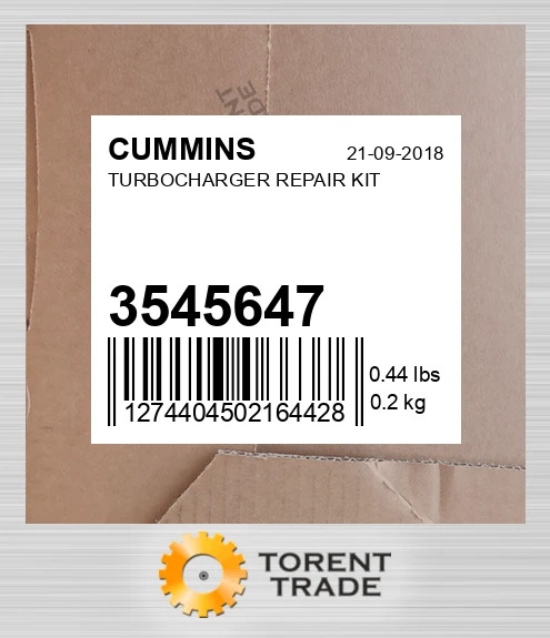 3545647 Турбонагнітач REPAIR комплект CUMMINS NEW AFTERMARKET