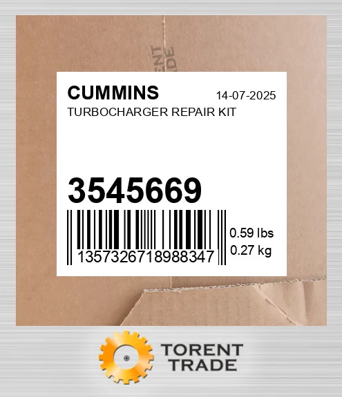 3545669 Турбонагнітач REPAIR комплект CUMMINS NEW AFTERMARKET