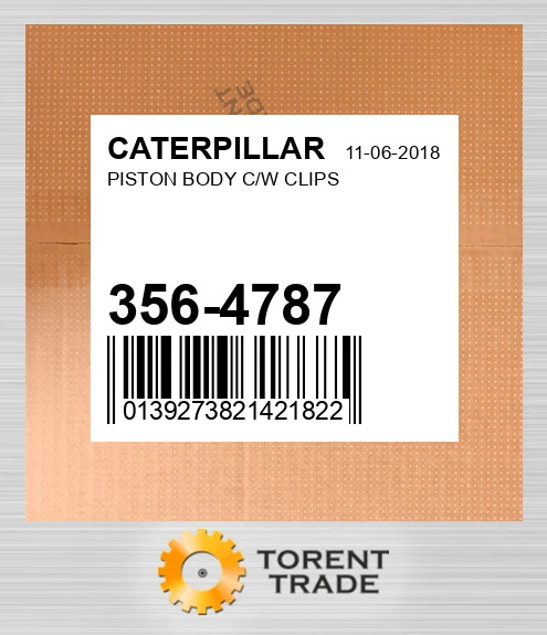3564787 Поршень з корпусом і кліпсами CATERPILLAR NEW AFTERMARKET