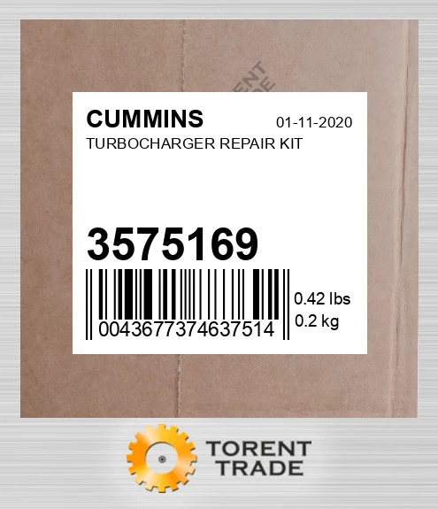 3575169 Турбонагнітач REPAIR комплект CUMMINS NEW AFTERMARKET