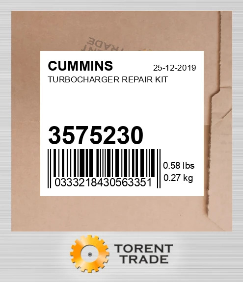 3575230 Турбонагнітач REPAIR комплект CUMMINS NEW AFTERMARKET