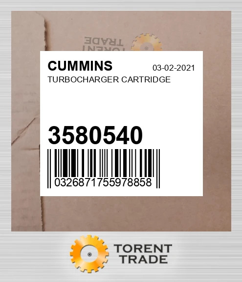 3580540 Картридж турбонагнітача CUMMINS NEW AFTERMARKET