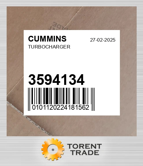 3594134 Турбонагнітач CUMMINS NEW AFTERMARKET