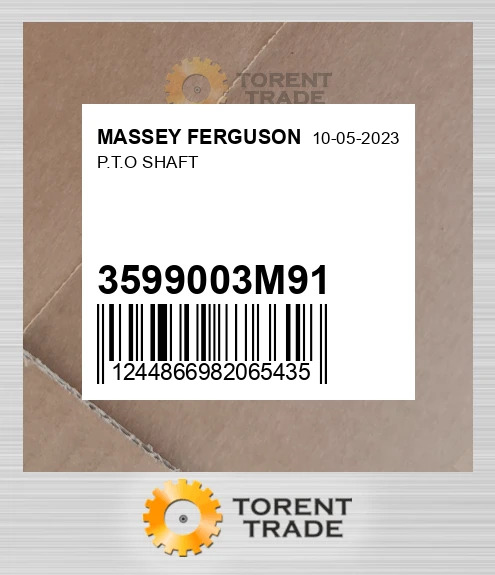 3599003M91 P.T.O вал MASSEY FERGUSON NEW AFTERMARKET