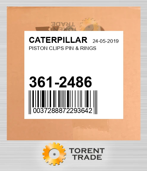 3612486 Поршень, Палець & RINGS - STD CATERPILLAR NEW AFTERMARKET